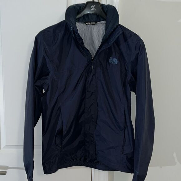 The North Face Men’s Dryvent Waterproof Hooded City Rain Parka Jacket Blue S/XL